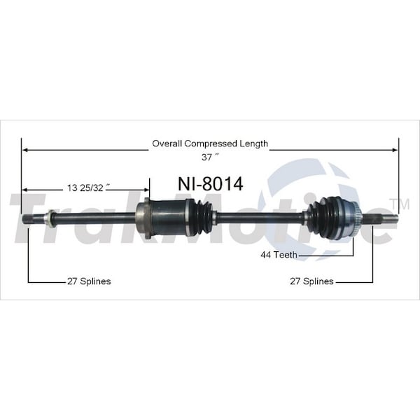 Surtrack Axle Cv Axle Shaft, Ni-8014 NI-8014 - main
